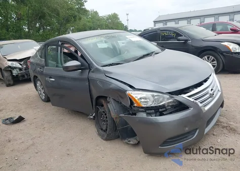 2015 Nissan Sentra S из США, поврежденный, VIN 3N1AB7AP1FY225676